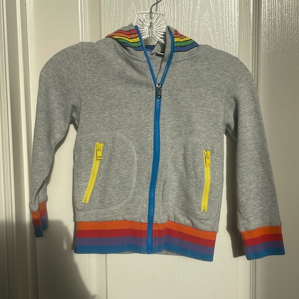 Stella McCartney rainbow mask hoodie 6 years